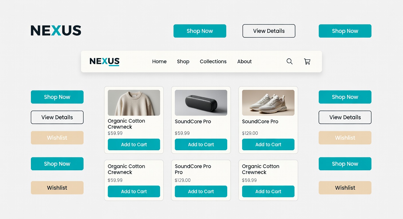 Website UI Brand Elements